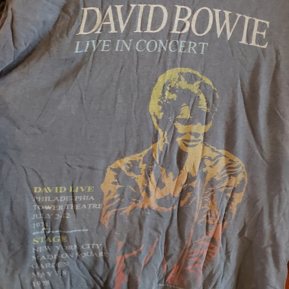 Vintage David Bowie concert shirt XL